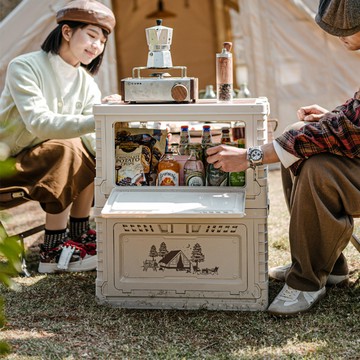 Naturehike 凌越S雙開門折疊收納箱 SN019 25L/ 50L/ 加大版 - 25L