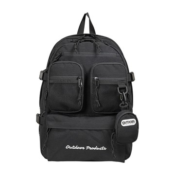 【OUTDOOR】率性學院15.6吋電腦後背包-黑色 OD253119BK