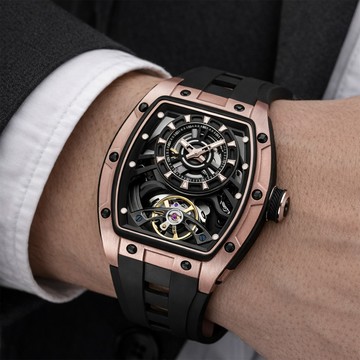 【BENTLEY 賓利】THE UNIVERSE 萬象系列 BL-30 酒桶 機械 鏤空 夜光 手錶