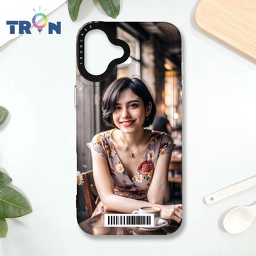 TRON IPHONE 16 PLUS 咖啡廳的女孩 防摔 MAGSAFE 磁吸 太空載具殼 透黑 手機殼