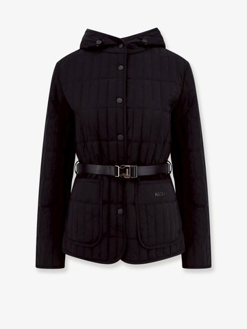 Padded and quilted recycled nylon jacket with belt at waist - MACKAGE - gender_Woman
