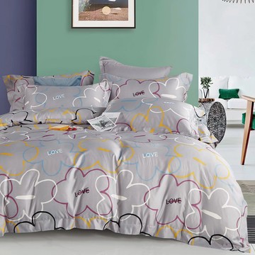 吸濕排汗3M科技天絲 / 四件式兩用被床包組 / 暖暖時光