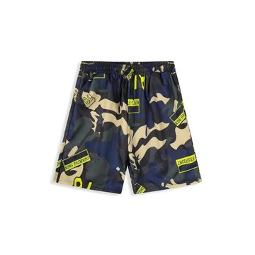 夏威夷花短褲男學生夏季薄款速干薄款寬松休閑沙灘情侶五分短褲子