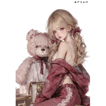 【3 月新品 2】07-095-0056 人物貼紙 動物與甜美蕾絲