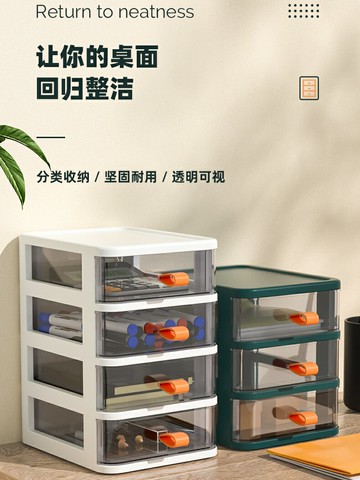 桌面抽屜收納盒化妝品辦公桌文具整理書桌置物架宿舍好物儲物神器