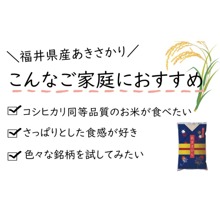 新米 米 あきさかり 20kg 5kg×4袋 福井県産 白米 令和5年産 送料無料