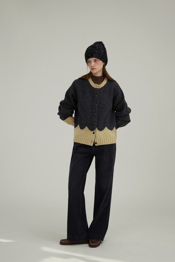 撞色秋天 棉羊毛慵懶感毛衣