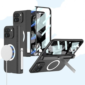 🏆臺灣出貨🏆谷歌 Pixel 9Pro Fold 手機殼防摔支架 無線充電 摺疊屏全包保護套 磁吸鉸鏈