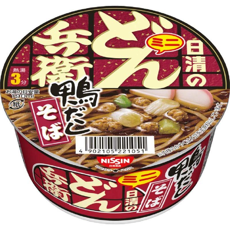 日清食品 日清のどん兵衛 鴨だしそばミニ カップ麺 46g×12個