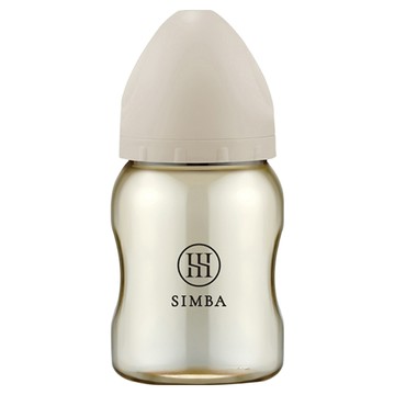 Simba 小獅王辛巴 新生適用 蘊蜜鉑金PPSU寬口防脹氣奶瓶  杏茶  1瓶  200ml