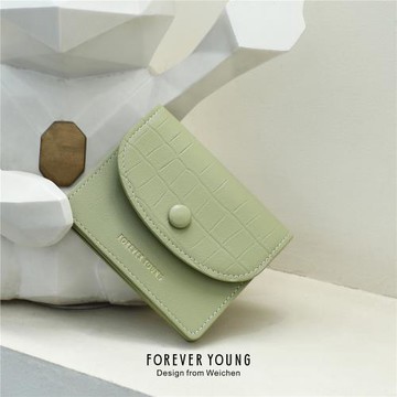 2025新款極簡石頭紋卡包小清新女式零錢硬幣包超薄卡包證件包錢夾