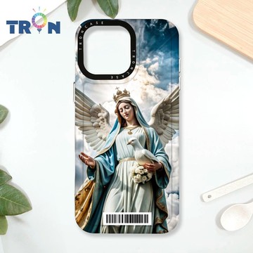 TRON IPhone 16 Pro Max 聖母寫實派 防摔太空載具殼 透黑 軟硬 手機殼