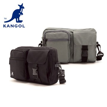 KANGOL 英國 袋鼠 多格層工裝風側背包 【65551704】 包包 斜背包