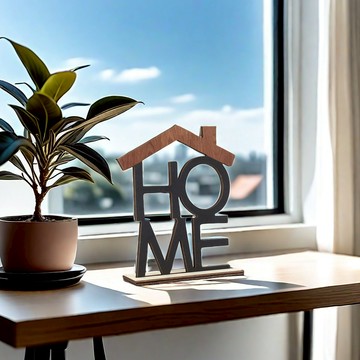 木質字母擺件 LOVE HOME 北歐風桌面裝飾 居家辦公室創意擺設 小物擺飾 15×12.5cm