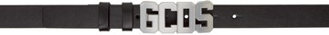GCDS 黑色 Classic Logo 腰带