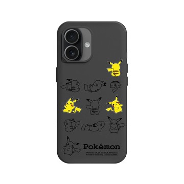 iPhone 17 SolidX 黑 - 寶可夢 Pokemon - 皮卡丘動作大集合