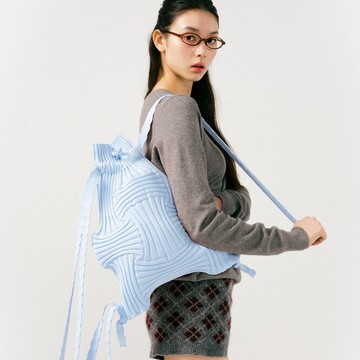 New Bow Backpack - 淺藍色