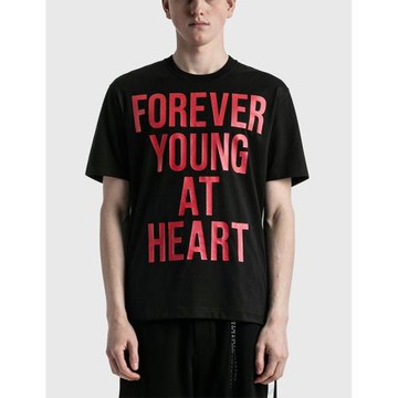 2022夏MMJ骷髏頭短袖永遠年輕紅白印花圓領男T恤MASTERMIND WORLD