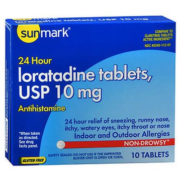 Sunmark Allergy Relief Loratidine 10 mg 10 tabs by Sunmark