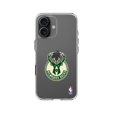 iPhone 17 Clear Case（相機按鈕） 透明 - NBA - Logo-密爾瓦基公鹿 Milwaukee Bucks