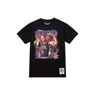 Mitchell & Ness COLLAGE TEE Jason Kidd 黑 短袖 MNTS059JK