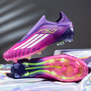 亞馬爾梅西中高端無鞋帶F50+FG長釘TF碎釘兒童學生足球鞋男女訓練