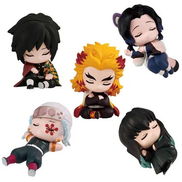 免運本土出貨  BANDAI 鬼滅之刃睡眠小隊第2彈 蝴蝶忍 霞柱 炎柱扭蛋 鬼滅之刃擺件 鬼滅之刃扭蛋擺件 生日禮物
