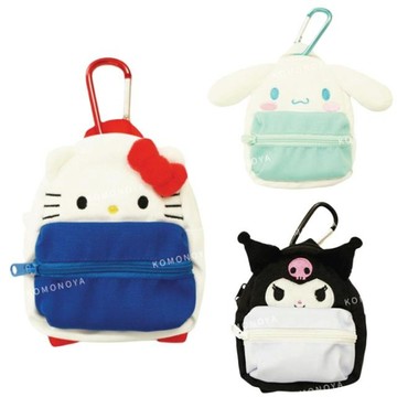 小禮堂 Sanrio 三麗鷗 扣環小物收納包 (後背包款) Kitty 酷洛米 大耳狗