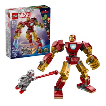 【LEGO 樂高】磚星球〡 76307 漫威系列 鋼鐵人機甲大戰奧創 Iron Man Mech vs. Ultron