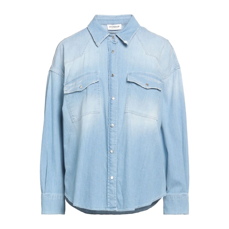 ドンダップ レディース シャツ トップス Denim shirts Blue-