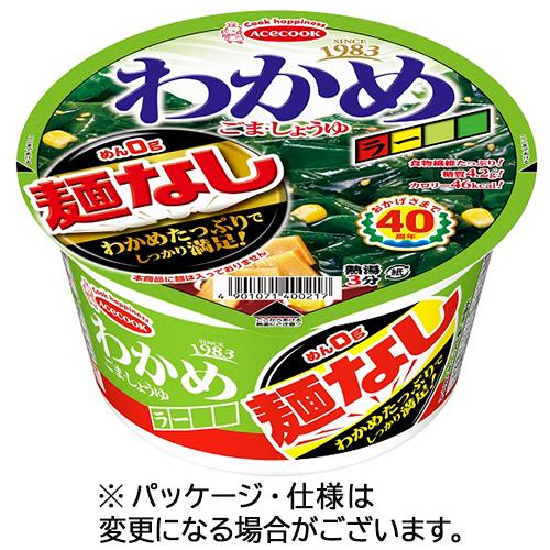 エースコック　わかめラー　麺なし　ごま・しょうゆ　２０ｇ　１ケース（１２食）