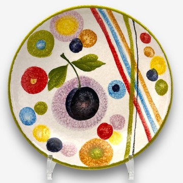 義大利手工陶-POP普普藝術 義大利麵盤 深圓盤 22cm