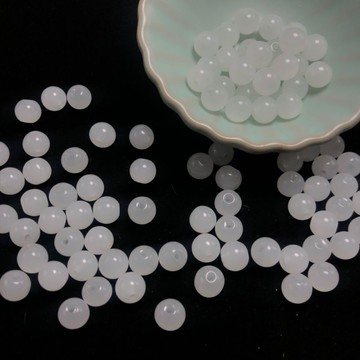 8mm彩色仿玉古風DIY飾品配件發簪發飾散珠圓珠仿玉材料約100顆