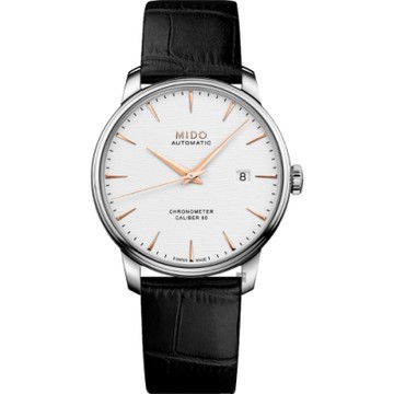 MIDO 美度 官方授權 Baroncelli 永恆矽游絲天文台認證機械錶 1212購物節 送禮推薦-40mm M0274081603100