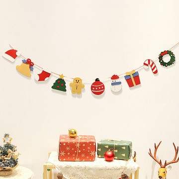 聖誕佈置旗-聖誕裝飾品拉旗-SCX-11050-023