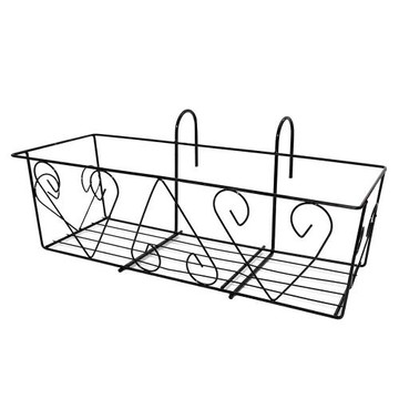 烤漆陽台花槽吊架2尺-黑