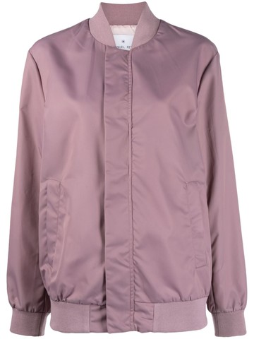 Manuel Ritz - long-sleeve bomber jacket - women - Polyamide/Elastane/Polyester - 38 - Purple