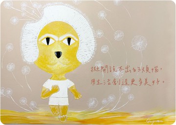 Mr Tail 尾巴先生內在小孩系列 蒲公英貓咪明信片