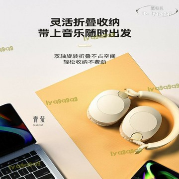 貨免運】1電麥克風電量摺疊手機無線電話務頭戴式競耳機大重低音