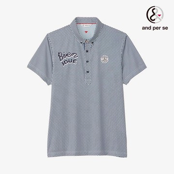 【and per se】男款白色多向彈性吸濕清爽舒適UV防護POLO衫 DGT206X3