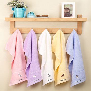 4條裝 小毛巾兒童純棉加厚柔軟吸水家用寶寶幼兒園學生洗臉面巾夏