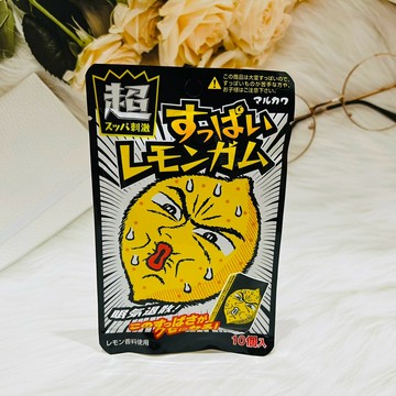 日本 丸川製果 超酸 檸檬口香糖 41.5g 超級酸