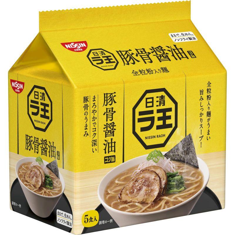 日清食品 日清ラ王 豚骨醤油 5食パック (100g x 5食入)