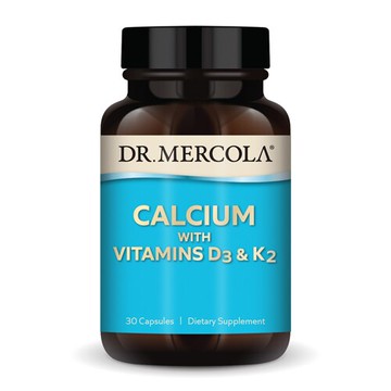 Dr. Mercola Calcium with Vitamins D3 & K2 30 Capsules