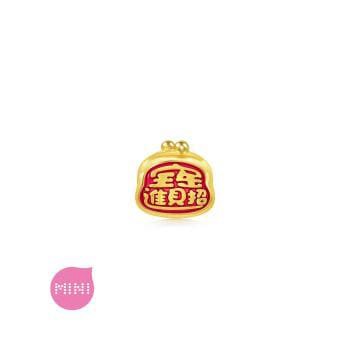 Charme Mini 招財錢包 黃金串珠
