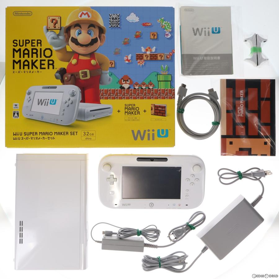 中古即納』{本体}{WiiU}Wii U スーパーマリオメーカーセット(WUP-S