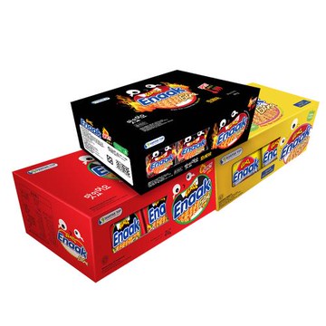 Gemez Enaak 韓式小雞麵盒裝-口味選:香辣(672g)/雞汁口味(720g)/勁辣(672g)*6盒/組