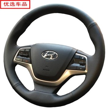 現代領動名圖朗動悅納新途勝領翔 IX35 悅動專用真皮手縫方向盤套