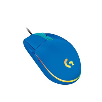 【 Logitech 羅技 】G102 藍色 LIGHTSYNC RGB 6 鍵 炫彩遊戲滑鼠 有線