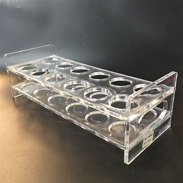 嘉寶亞克力透明2*6杯酒杯架 3*4子彈杯酒架試管架子烈酒白酒杯架